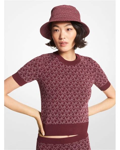 michael kors textured jacquard short sleeve tee|Michael Kors Short sleeve t.